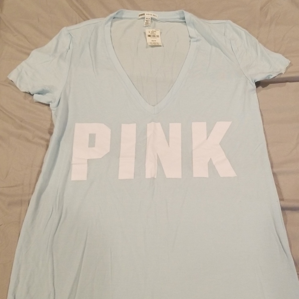 VS PINK V-Neck Tee Size XS